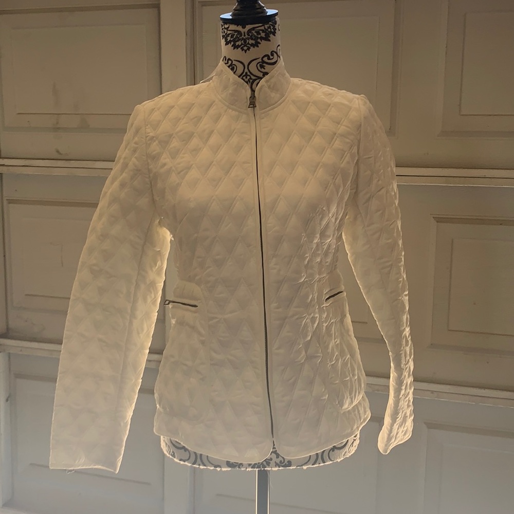 White jacket from Banana Republic
